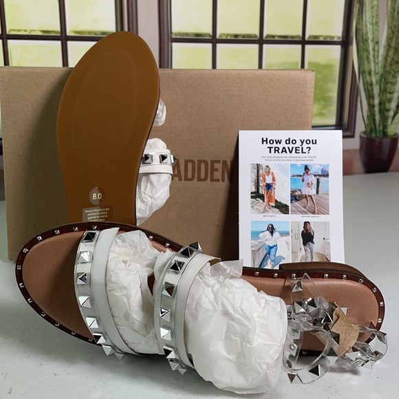 Steve Madden Women's Travel Clear Sandal - Picture 3 of 4